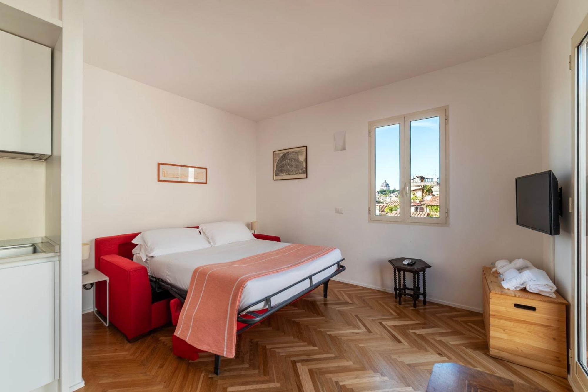 Apartamento With Terrace In Via Del Pellegrino - Fromhometorome Roma
